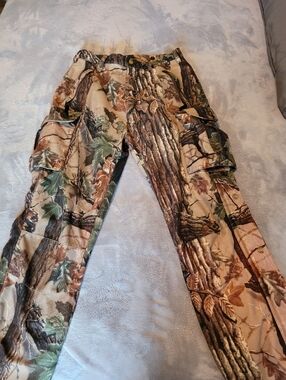 Cabela's Camo Cargo Pants 931020 Dry Plus Scent Lok 30x29 Euc Outdoor Hunting